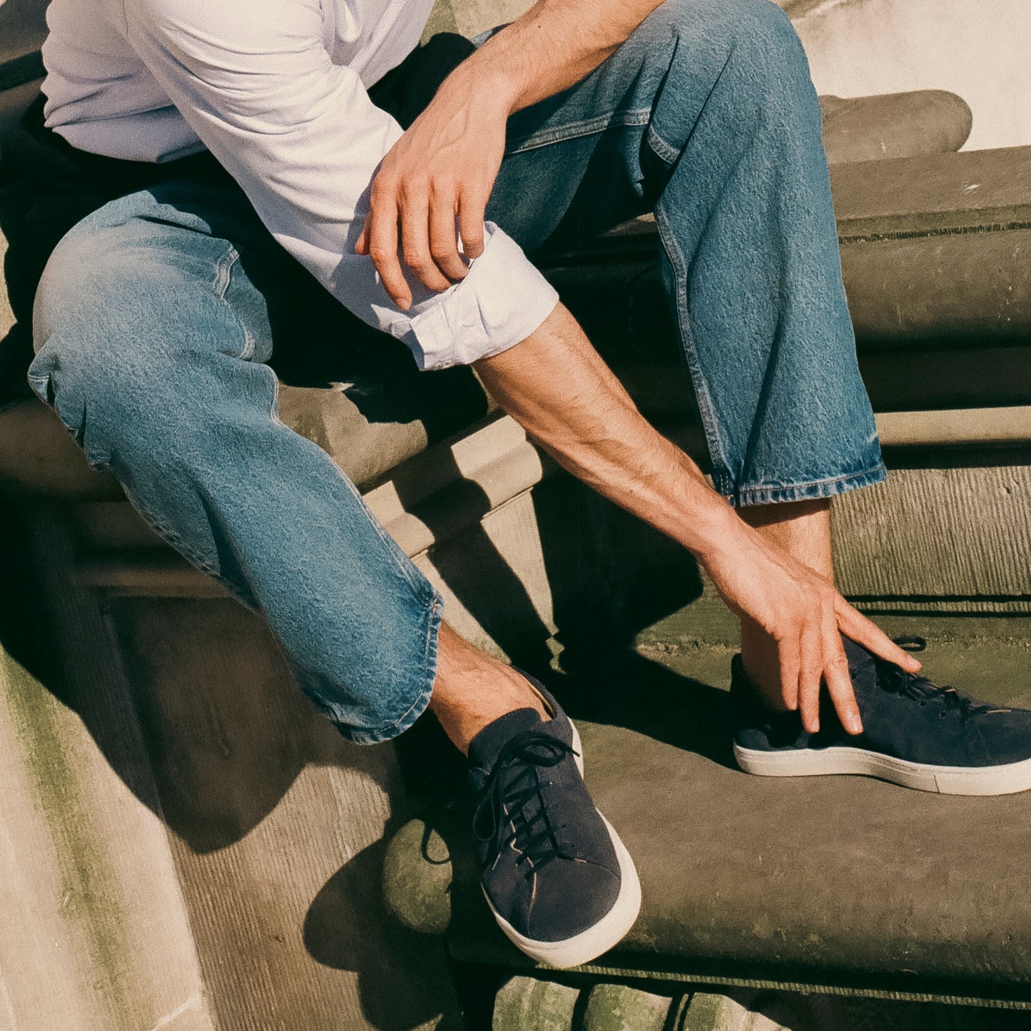 JOA barefoot PHALANX barefoot sneaker navy suede