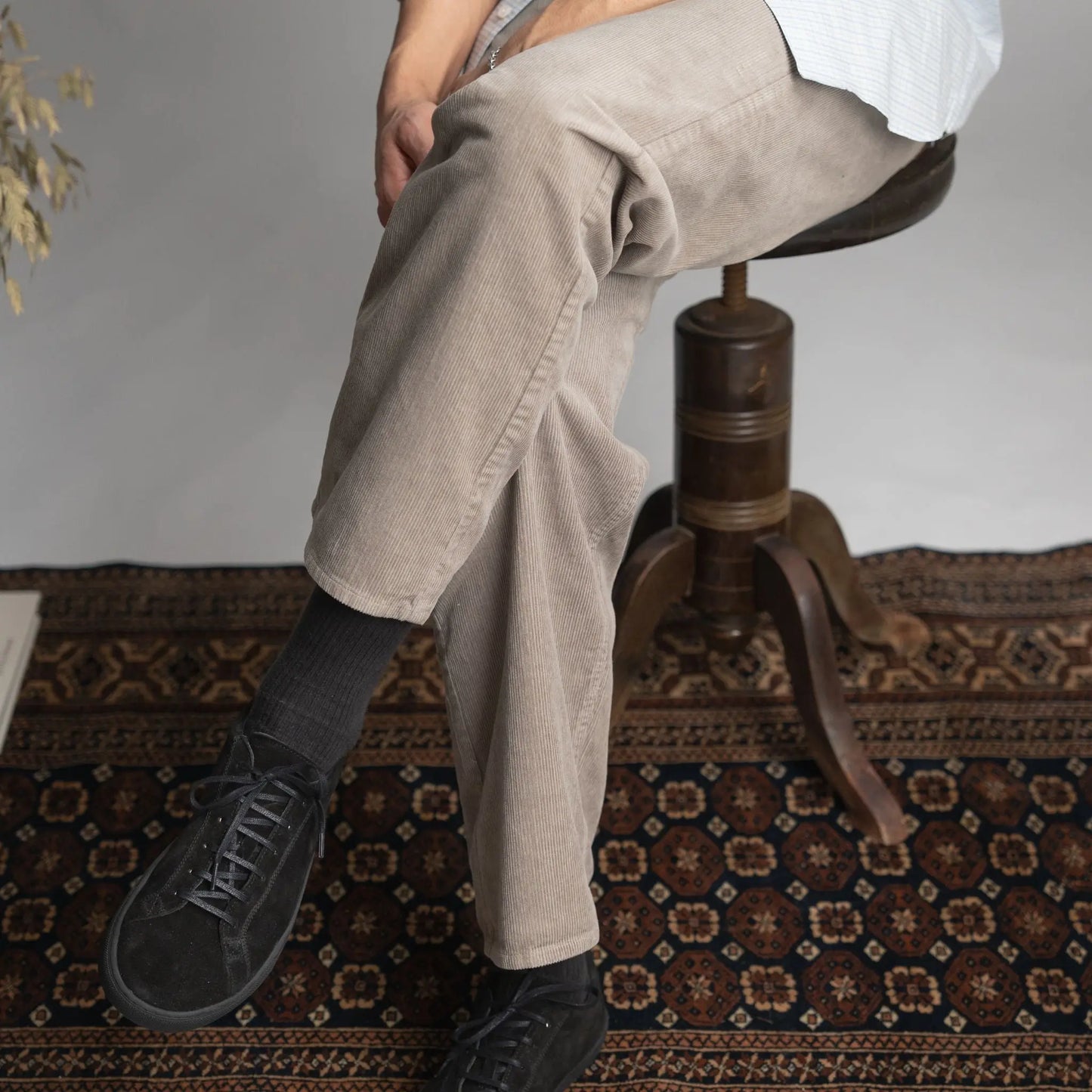 Black Suede JOA barefoot